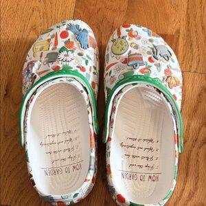 CROCS Disney Flower and Garden  Print Sandals - Multicolor